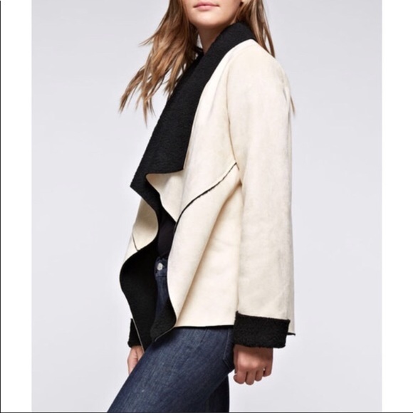 Faux Suede and Shearling Coat - Picture 2 of 4